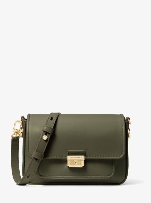 Damske Spojková Taška Michael Kors Bradshaw Medium Leather Olivovo Zelená - Kabelky Michael Kors Obchod | HQSWO-8365